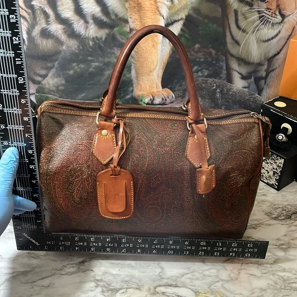 ETRO SPEEDY TRAVEL BAG IN GUC WITH LOCK AND KEY - Picture 17 of 17